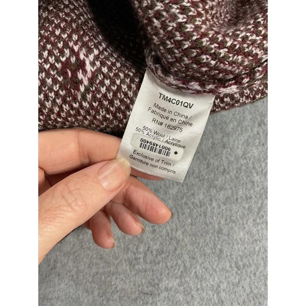 Twenty Montreal Mens Floral Jacquard Wool Blend Sweater Olive Green L 2250